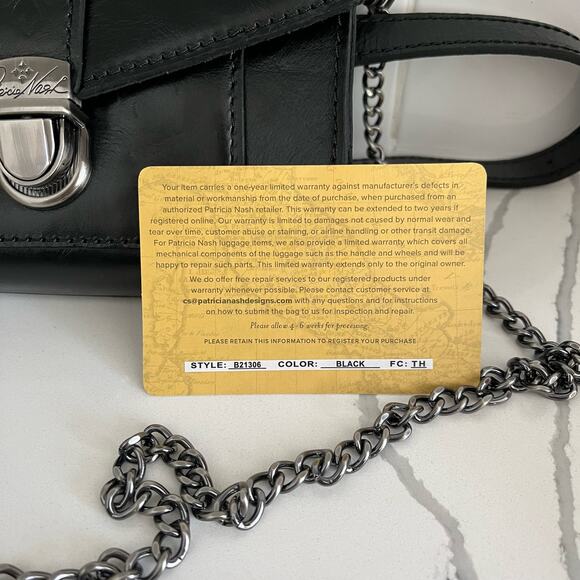 Patricia Nash Bishop Belt Bag Heritage Leather Convertible Shoulder Crossbody - Picture 12 of 13